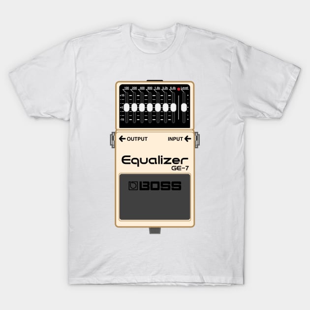 Boss GE-7 Equalizer Guitar Effect Pedal T-Shirt by conform